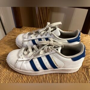 Adidas Superstar White and Blue Casual Shoes Sneakers